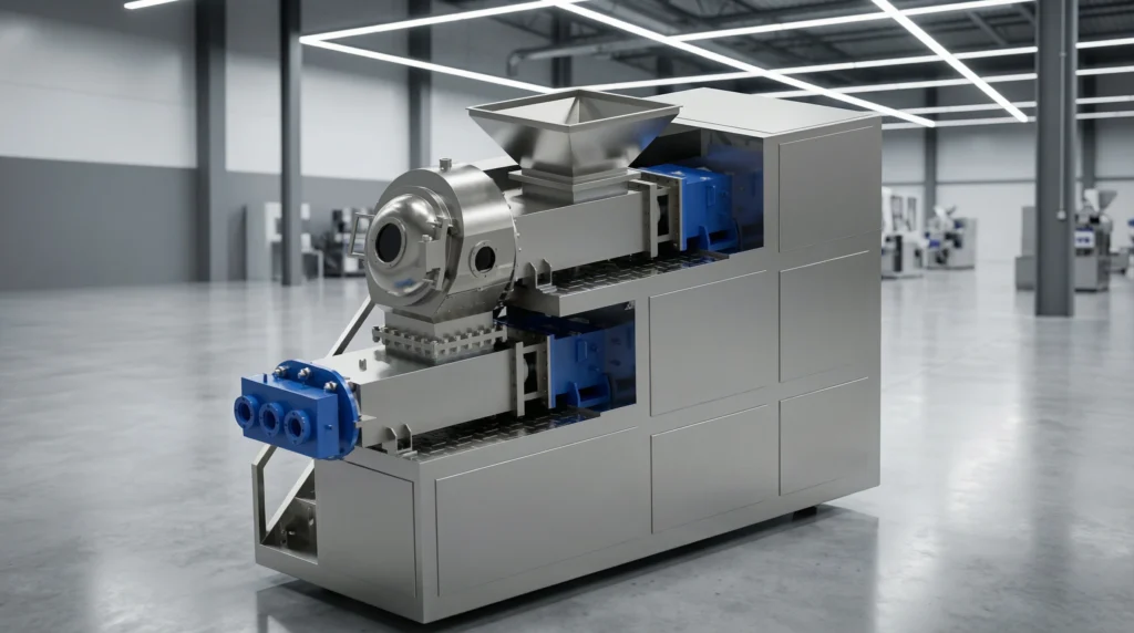 Twin Worm Duplex Vacuum Plodder Manufacturer in India | Global Soap Plodder Supplier
