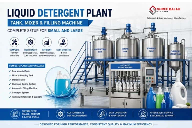 Liquid Detergent Plant | Tank, Mixer & Filling Machine | Complete Setup for Small And Large