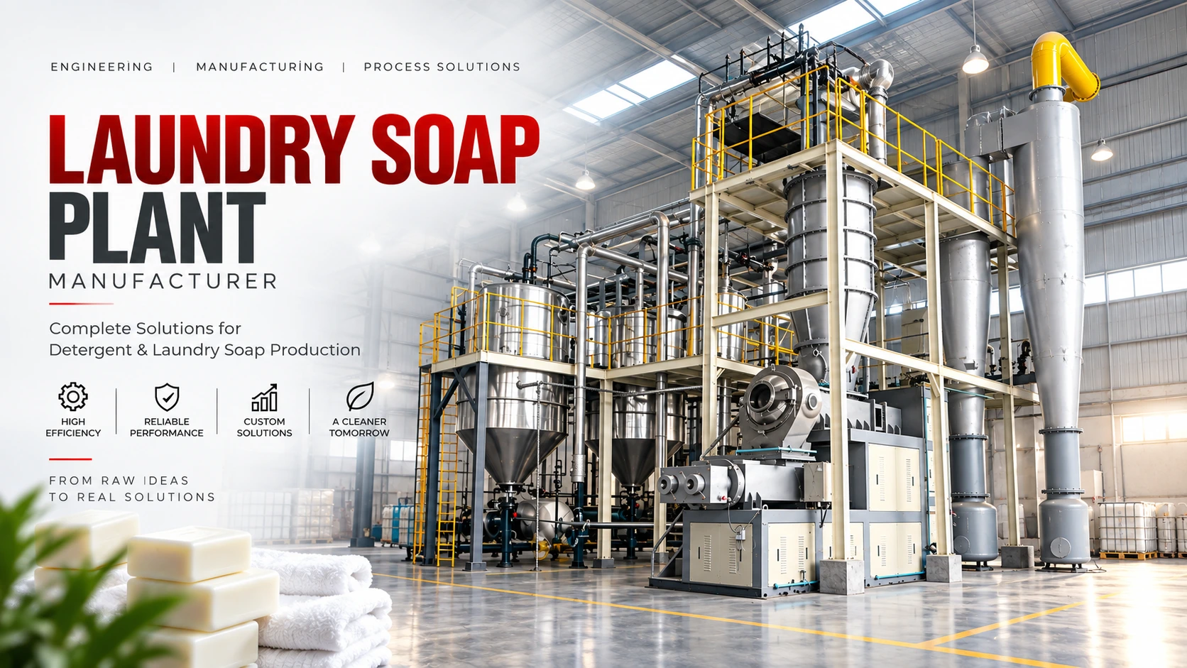 laundry soap plant machinery by Shree Balaji Detchem
